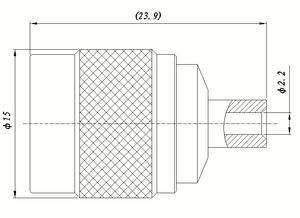 Connettore RF TNC Maschio Dritto a Bassa Intermodulazione, Modello TNC-JB2GL per Sistemi <span class=keywords><strong>DAS</strong></span> 5G, Antenne per Stazioni Base e Copertura del Segnale per Ascensori - Product Image 3