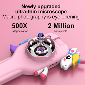 Portable Mini 2 pouces IPS caméra de Microscope numérique 1000X 8 LED Microscope portatif pour enfants plantes d'extérieur STEM PC vue MOS TF - Product Image 6