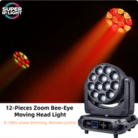 Équipement DJ, contrôle par pixels, RGBW 4-en-1, 12*40W, projecteur LED à zoom, tête mobile, DMX512 RDM pour scène, concerts, événements