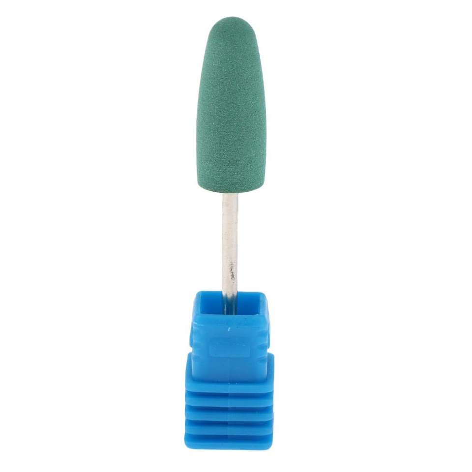 5 in 1 Electric Manicure Polisher with Mini Silicone Nail Drill Bit Diamond Steel Grinding Buffing Head Cone Shape for Salon Use