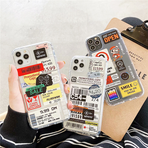 Coque de téléphone en TPU souple avec étiquette de code à barres rétro pour <span class=keywords><strong>iPhone</strong></span> <span class=keywords><strong>14</strong></span> 13 12 Pro 12 Mini 12 Pro Max 11 Pro 11 XS Max XR 8 7 Plus - Product Image 2