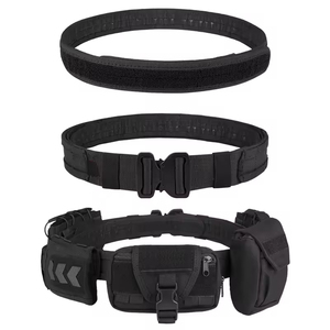 Ceinture multifonctionnelle d'autodéfense pour homme : tissu Oxford 1000D, ensemble de ceintures réglables à libération rapide pour l'extérieur, 6 pièces - Product Image 4