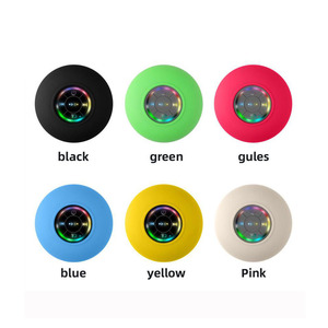 Mini haut-parleur portable étanche IPX4 avec lumières LED, grande ventouse pour fixation murale, idéal pour <span class=keywords><strong>salle</strong></span> <span class=keywords><strong>de</strong></span> <span class=keywords><strong>bain</strong></span> et extérieur - Product Image 4