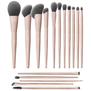 DailyQueen Morph - Juego de 14 Brochas de Maquillaje de Nylon con Mango Rosa, para Rubor, con Cerdas Suaves y Sensación Opulenta, Marca Privada - Product Image 1