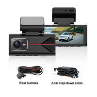 Grabadora de Conducción 4G GPS Directa de Fábrica, Dashcam 4K, Pantalla HD de 3.69 Pulgadas, Lente Dual, ADAS, BSD, LCA, Sensor G, Monitoreo en Tiempo Real