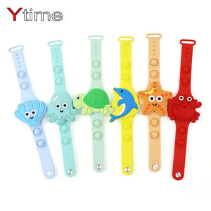 Nouvelles <span class=keywords><strong>montres</strong></span> numériques LED tactiles <span class=keywords><strong>en</strong></span> silicone pour enfants, série Océan, <span class=keywords><strong>en</strong></span> forme d'animaux marins, avec fonction pop fidget, cadeau promotionnel - Product Image 2