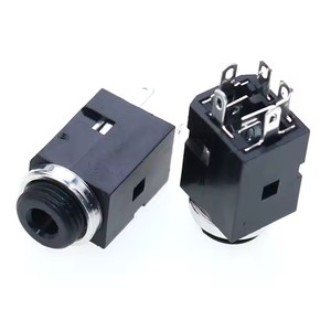 PJ341 <span class=keywords><strong>301</strong></span> 376M 301M 325M Conector Hembra Estéreo de 3.5mm con Tornillo, Conector de Audio para Auriculares de 3.5mm, Conector Cilíndrico PJ-324 - Product Image 5