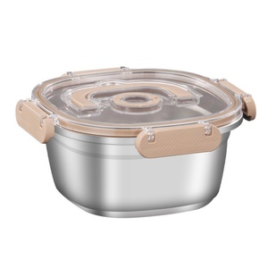 Boîte à lunch bento écologique en acier inoxydable 304, de qualité alimentaire, étanche, en métal, pour les enfants à l'école, les adultes et le travail au bureau - Product Image 5