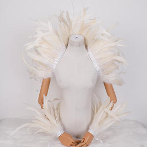 Chal de plumas para actuación de Ballet para disfraz de <span class=keywords><strong>samba</strong></span> en carnaval Halloween o fiesta de disfraces en <span class=keywords><strong>Bar</strong></span> - Product Image 6