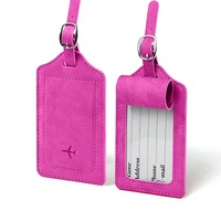 Étiquette de bagage en cuir PU opaque style carte d'embarquement, logo personnalisé multicolore en relief, cadeau promotionnel d'entreprise en gros pour les voyages