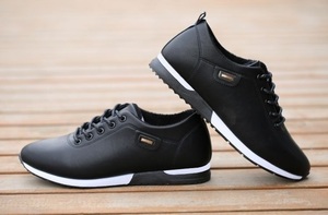 <span class=keywords><strong>Scarpe</strong></span> Casual da Uomo in PU di Alta Qualità, <span class=keywords><strong>Comode</strong></span>, Antiscivolo, Traspiranti, con Lacci, Stile Sneaker - Product Image 4