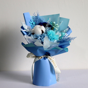 Roses éternelles préservées séchées éternelle vraie fleur mariage <span class=keywords><strong>de</strong></span> mariée emballage bouquet <span class=keywords><strong>de</strong></span> fleurs <span class=keywords><strong>de</strong></span> mariée - Product Image 3
