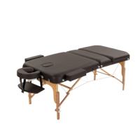 Cama de Masaje Plegable Moderna de Tres Secciones, Fabricada en Cuero Sintético, con Respaldo y Altura Ajustables, para Salón de Belleza y Masajes