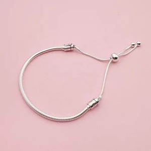 Bracelet Serpent Ajustable Original en Argent Sterling 925 pour Breloques Pan, Bijoux DIY pour Femme, Cadeau, Demander le Catalogue - Product Image 4
