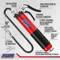 Pistol Grease Gun Bravex Baja Cold Drawn Heavy Duty Profesional 6000 PSI Nozzle Otomatis Dengan Quick Release Coupler 3-arah