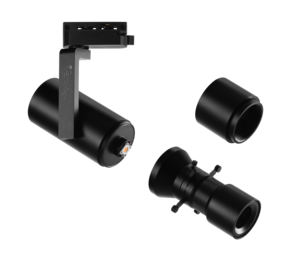 Moderner Fokus Cob Rail LED-Licht projektor 220V PVC-Körper Zoo mable Shape able Cut für Museum Art Gallery Paintings 3-Draht-Schiene - Product Image 3