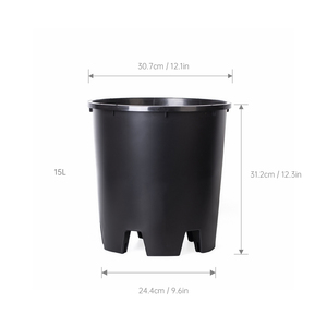 Maceta de Plástico de Pared Gruesa con Orificio de Drenaje y Autorriego, Ecológica, Duradera, para Jardín Exterior y Uso Doméstico - Product Image 4