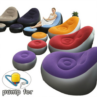 Conris OSFC-08-Canapé pouf gonflable portable de haute qualité, repose-pieds au design japonais moderne, confortable et pliable pour la maison et l'extérieur