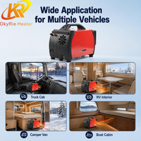 Chauffage diesel à faible consommation OkyRie AX56H 5KW, 0,15-0,35L/h, économe en carburant, télécommande, chauffage pour camping-car