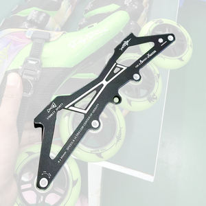 Cadre de patinage de vitesse professionnel robuste Stanley STL-F 90MM 100MM pour roues 3/4 en alliage d'aluminium bleu, découpe intégrée CNC - Product Image 2