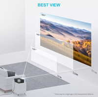 Proyector Android Full HD 1080P 4K, 850ANSI, Alto Lumen, LED, KTV, Oficina, Educación, Android 9, Láser, 3D, Cine en Casa