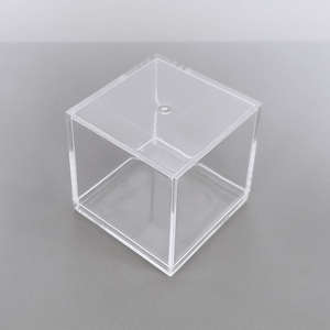 Hộp Nhựa Trong Suốt Hộp Kẹo Ủng Hộ Đám Cưới 55x55x55mm - Product Image 3