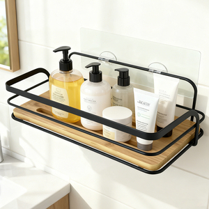 Meuble de rangement à roulettes en plastique blanc pour salle de bain, avec tiroirs, étagères murales, accessoires et crochets - Product Image 1