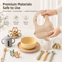Fabrication sur mesure OEM ODM, vaisselle ronde pour enfants, écologique, sans BPA, en silicone de qualité alimentaire, ensemble de bols d'alimentation pour bébé, imperméable
