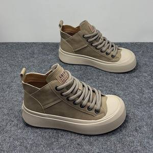 Chaussures montantes rétro marron à lacets pour femme 2026, nouvelles baskets décontractées d'automne, chaussures polyvalentes pour le quotidien - Product Image 4