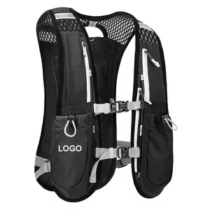 Mochila de hidratación de nailon rosa roja ligera transpirable impermeable de fábrica personalizada para hombres y mujeres - Product Image 5