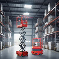 Plateforme élévatrice automotrice 3m à commandes proportionnelles, systèmes d'urgence, certifiée CE, capacité 240kg, conception compacte pour environnements à risque élevé