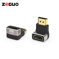 Adaptateur HDMI à 90 degrés, angle droit, mâle vers femelle, 8K HDR HD