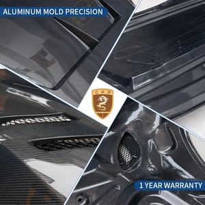 Capot en Fiber de carbone véritable pour <span class=keywords><strong>Audi</strong></span> R8, modèle 1016, pas cher, 3K - Product Image 3