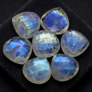 High Grade Natural Moonstone Loose Gemstone <b>rainbow</b> Color Heart Briolette Shape All Size <b>Top</b> Quality Semiprecious - Product Image 4