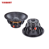 YINBART Haut-parleur de portière de voiture 8 pouces, woofer médium 4 ohms, bobine vocale 2 pouces