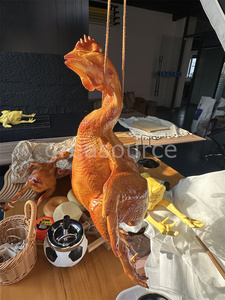 Modelo de Pato Asado Dorado Crujiente, Simulación de Pollo Asado con Sal, Modelo Amarillo para Exhibición de Alimentos, Decoración de Restaurantes, Accesorio de Plástico - Product Image 3