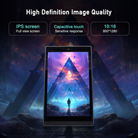 Tablette Android publicitaire verticale en forme de L OEM de 10.1 pouces pour affichage de menu numérique et kiosque
