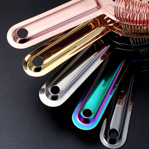 Colador de Barra Clásico de Acero Inoxidable Chapado en Oro Rosa para Vino, Herramienta de Barra Duradera con Diámetro de 5-10 cm y Longitud de 16 cm - Product Image 5