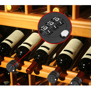 ตัวล็อคขวดไวน์แบบรหัสสามหลัก ฝาปิดป้องกันการโจรกรรมสำหรับขวดไวน์แดง เพื่อความปลอดภัย - Product Image 1
