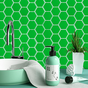 Creative 3D <strong>PVC</strong> Wall Tiles Temperature Resistance Anti-Fouling Wall Stickers Peel Stick Installation Waterproof Function Free - Product Image 4