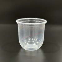Vente en gros bon marché de gobelets à café jetables transparents en plastique PP,PE imprimés avec logo, gobelets en plastique pour boissons froides fabriqués au Vietnam