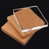Feuille d'acrylique transparente de qualité optique avec film double face pour blindage personnalisé en plexiglas