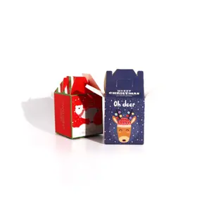 Các tông giấy kẹo hộp Hot tùy chỉnh Advent lịch rỗng món quà sang trọng đẹp bao bì giáng sinh thực phẩm cứng nhắc hộp phổ biến