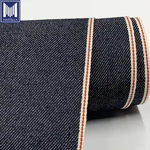 Tela Denim Cruda Japonesa de Alta Calidad, 98% Algodón, 2% Elastano, 12oz, Corte <span class=keywords><strong>Slim</strong></span> <span class=keywords><strong>Fit</strong></span>, Elástica, para Jeans de Hombre y Niño - Product Image 1