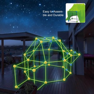 Kit de construction de fort, château qui brille dans le noir, pour enfants, maison, jouets de construction de tente de jeu DIY - Product Image 5