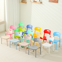 Chaise en plastique empilable écologique pour enfants, épaisse et multicolore, idéale pour la maternelle, les cours de soutien scolaire, la formation, la salle à manger et l'étude – Vente directe usine