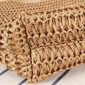 Bolso de Hombro Portátil de Gran Capacidad, Resistente al Agua, de Paja Vintage, para Viajes de Verano a la Playa, Venta al por Mayor - Product Image 4