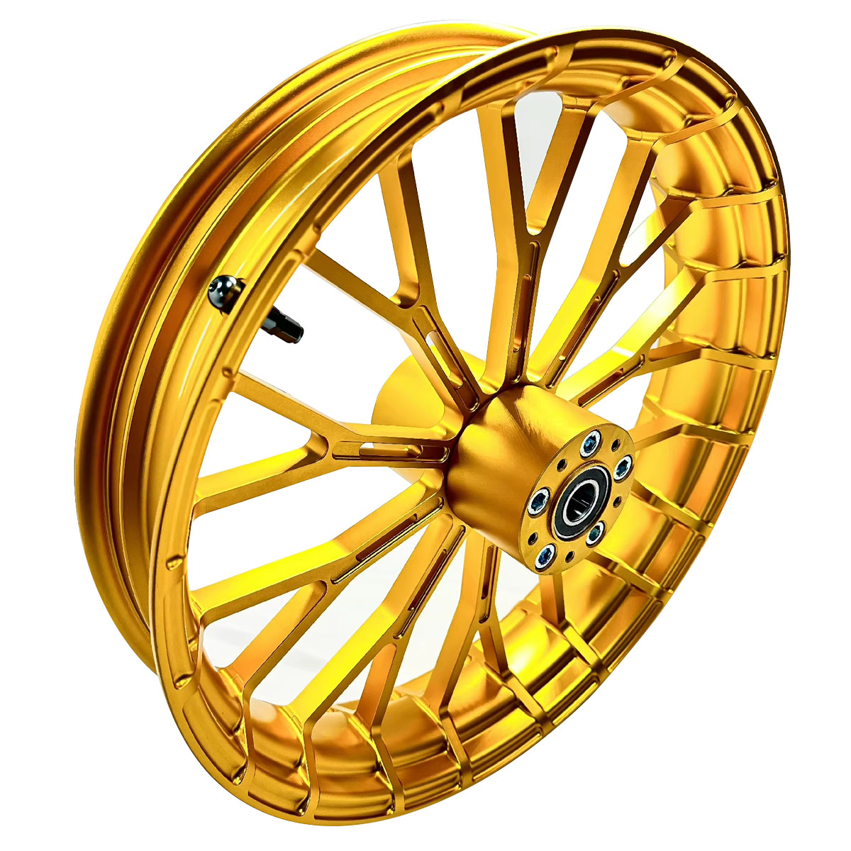 Aluminium Rim 24″ X 100mm, Blue Anodised - Your E-bike With A Chopper Look - View #2