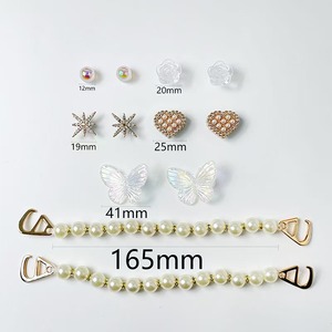 Sabots et mules pour femmes en résine motif <span class=keywords><strong>dessin</strong></span> <span class=keywords><strong>animé</strong></span> océan, breloques et accessoires de chaussures, sandales d'été Cattreasure - Product Image 3