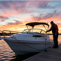 Kapal Pesiar Mewah Enterprise 490 Luxury Cabin Cruiser 4.9m GRP untuk Memancing dengan Mesin Luar 90HP untuk Rekreasi Keluarga